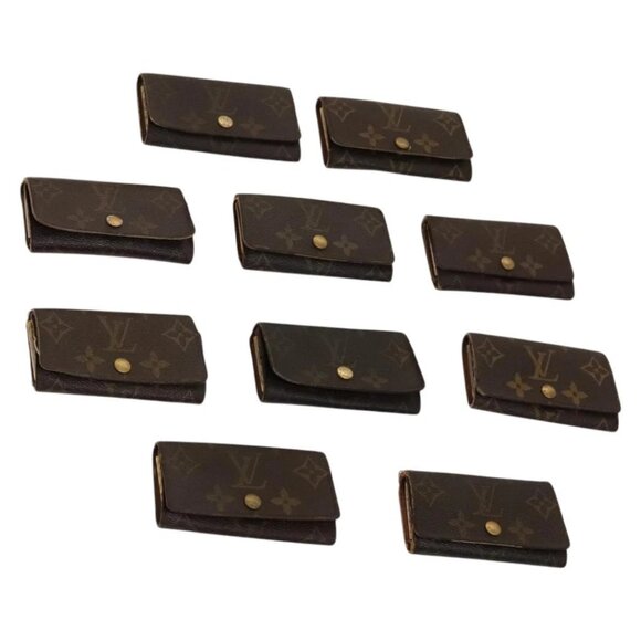 LOUIS VUITTON Monogram Key Case 10set LV Auth CB068 - Picture 1 of 16